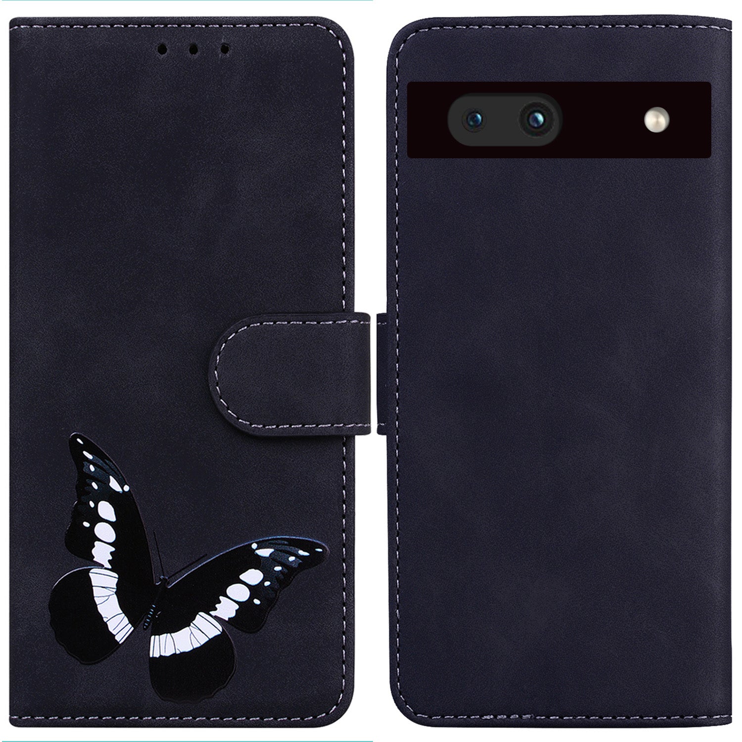 For Google Pixel 7a Skin-touch Feeling Phone Shell Big Butterfly Pattern Printing Wallet PU Leather Stand Cover Case For Google Pixel 7a Skin-touch Feeling Phone Shell Big Butterfly Pattern Printing Wallet PU Leather Stand Cover Case